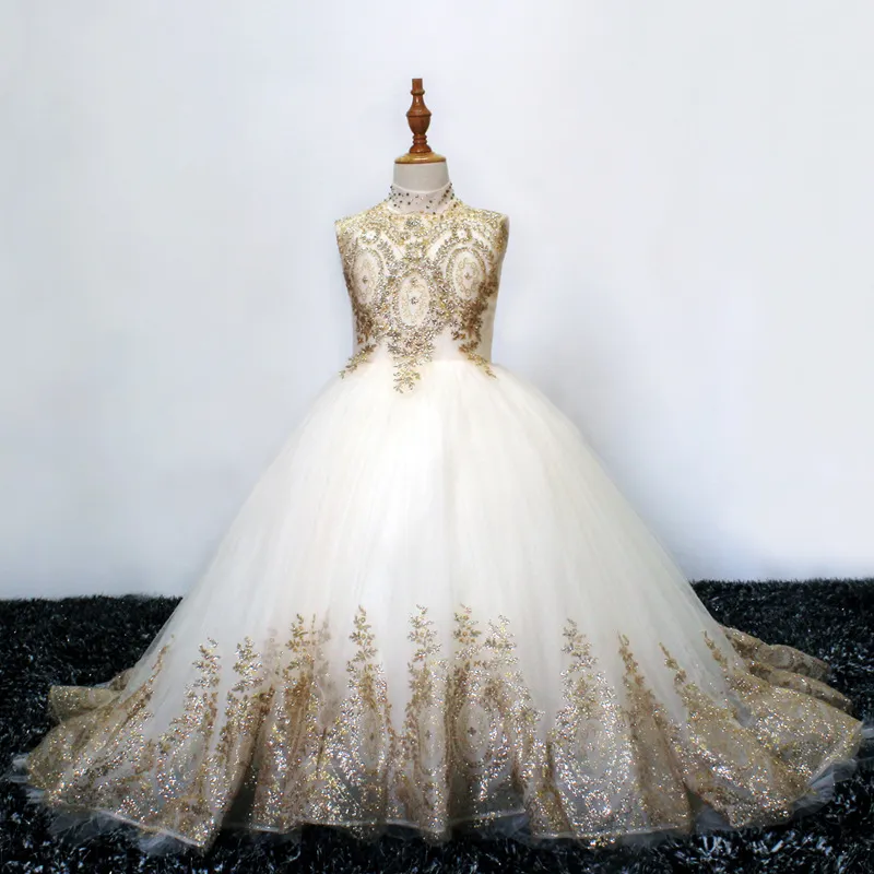 Gold Jewel Neck Ball Gown Gold Flower Dress With Lace Appliques, Beads, Bow, And Sweep Train Perfect For Pageants, Birthdays, Or Special Occasions Style 403 From Babyonline, $151.33 | DHgate.Com Gold Jewel Neck Ball Gown Gold Flower Dress With Lace Appliques, Beads, Bow, And Sweep Train Perfect For Pageants, Birthdays, Or Special Occasions Style 403 From Babyonline, $151.33 | DHgate.Com