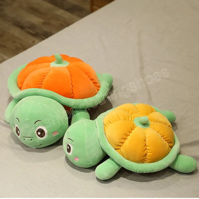 Kawaii Animale Peluche Zucca Tartaruga Giocattolo Carino Tartaruga Peluche Cuscino Bambola di pezza Cuscino vegetale ragazze Regalo di San Valentino