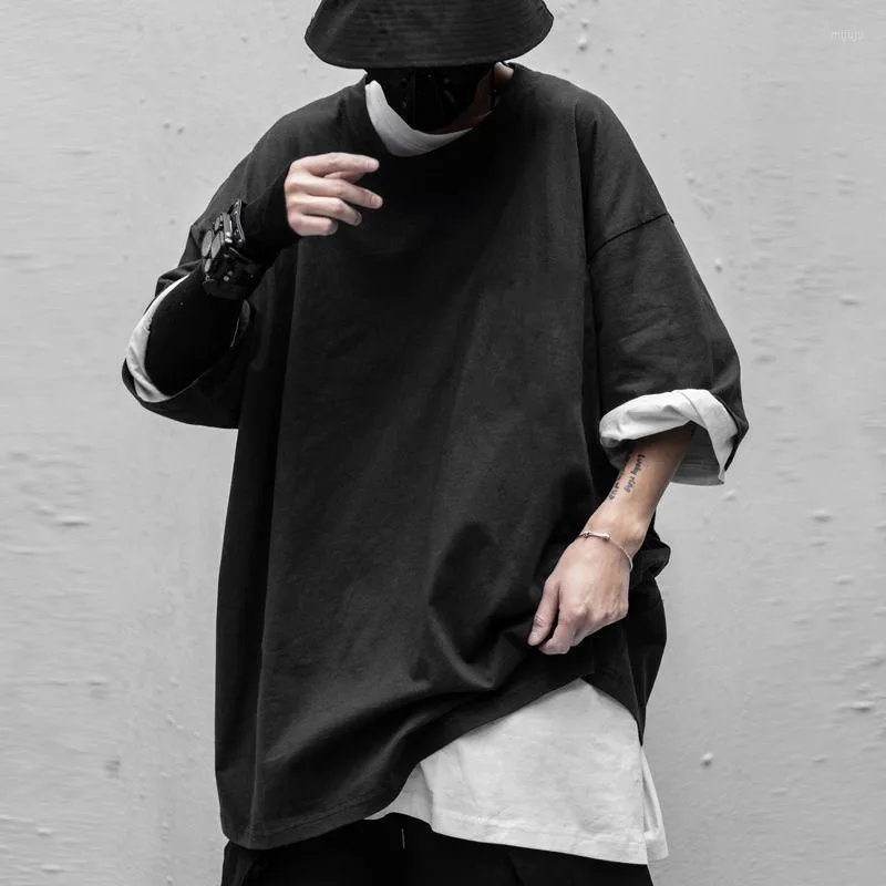 T-shirts pour hommes T-shirt à manches courtes Hip-hop Brand Loose Half-sleeved 100-pack Trend Oversize Summer Couple Dress