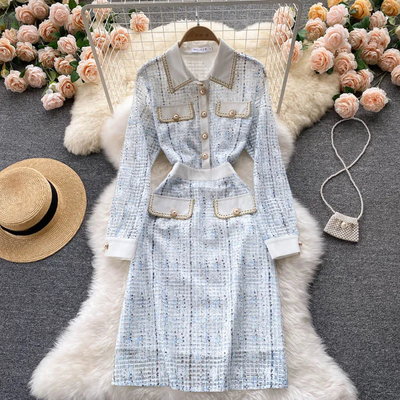 Spring Light and Mature Dress 2023 New High class Women's Dress Goddess Celebrity Style Skirt