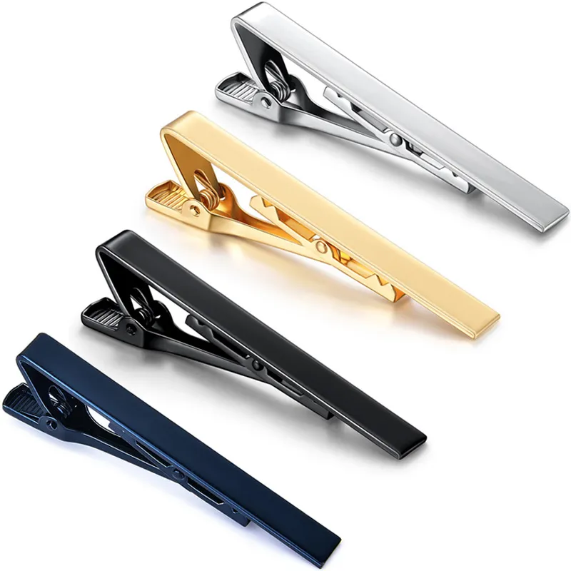 Bruidegom bindt eenvoudige mode -stijl tie clip voor heren metalen tone balk praktische stropspeldienst heren cadeau