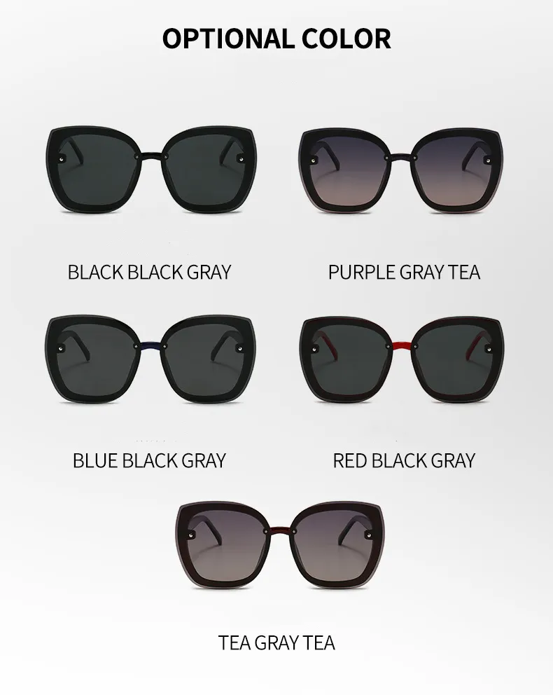 Top-Luxus-Sonnenbrille, randlos, dünner Metallrahmen, Kristalldetails, Vintage 548, Polaroid-Linse, Designer-Damen-Herrenbrille, Senior-Brille für Damen