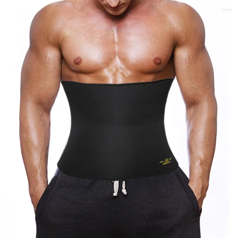 Corset de soutien de taille pour hommes, réducteur d'abdomen, entraîneur de Sauna, modelant le corps, Fitness, tondeuse à sueur, ceinture de ventre, vêtements amincissants