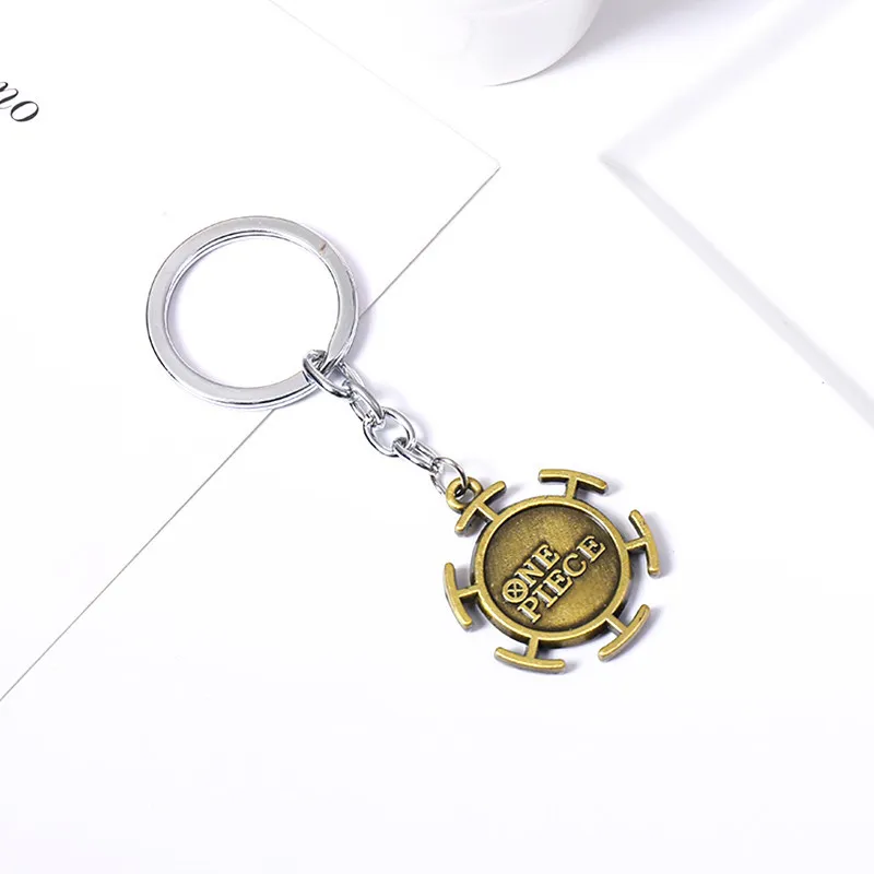 2022 Creative Personal Metal Keychain One Piece Hat Anchor Pendant Keyring For Men Women Kid Gift Car Keyring