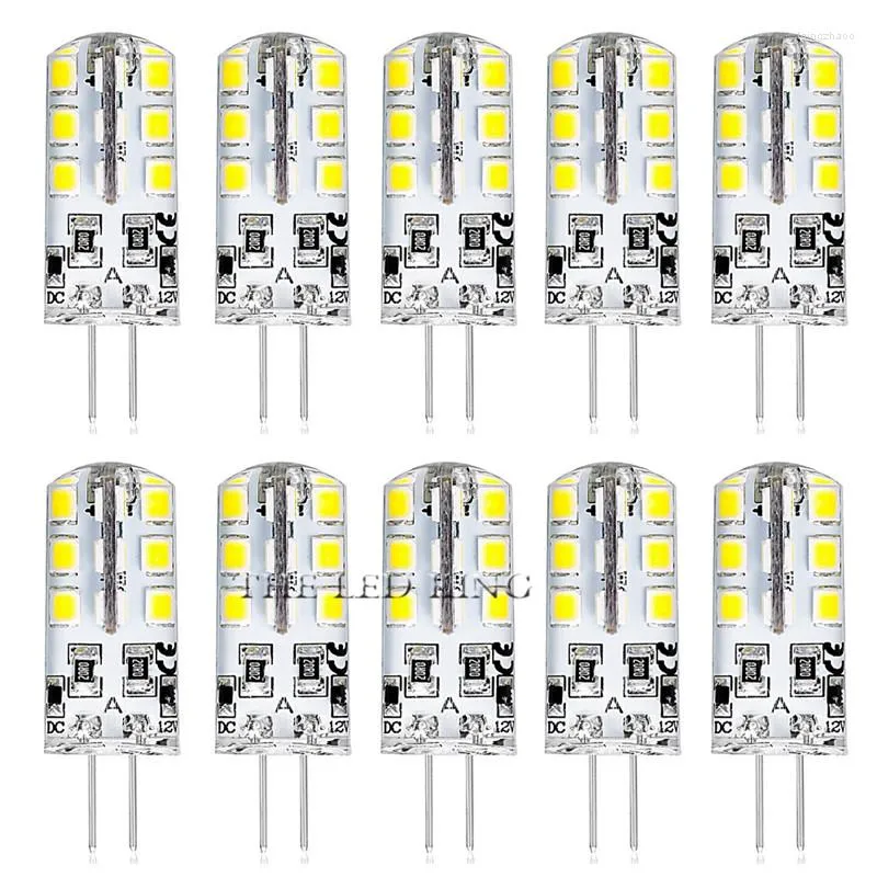 10шт/лот 5W G4 Светодиодная лампа DC12V SMD 2835 Белый/теплый белый свет 360 градусов