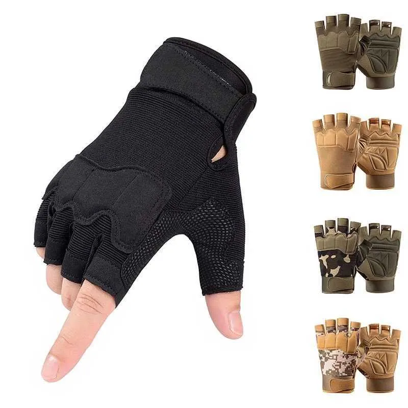 Fietsende handschoenen mannen tactisch militair leger schieten Cut Proof Fingerss anti-slip buiten sport paintball airsoft BICYC L221024