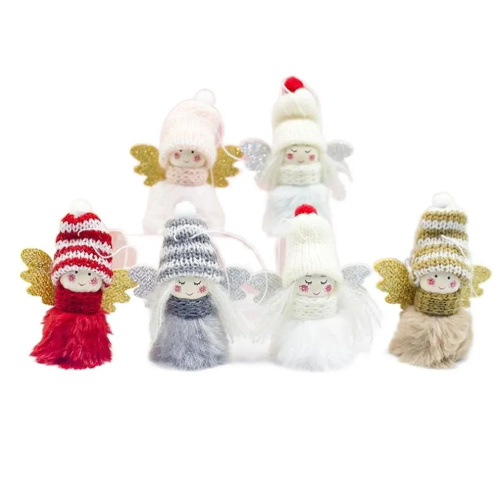 Natale appeso Merry Angel Xmas Tree Doll ornamenti appesi per la decorazione domestica della festa pendente RRC77