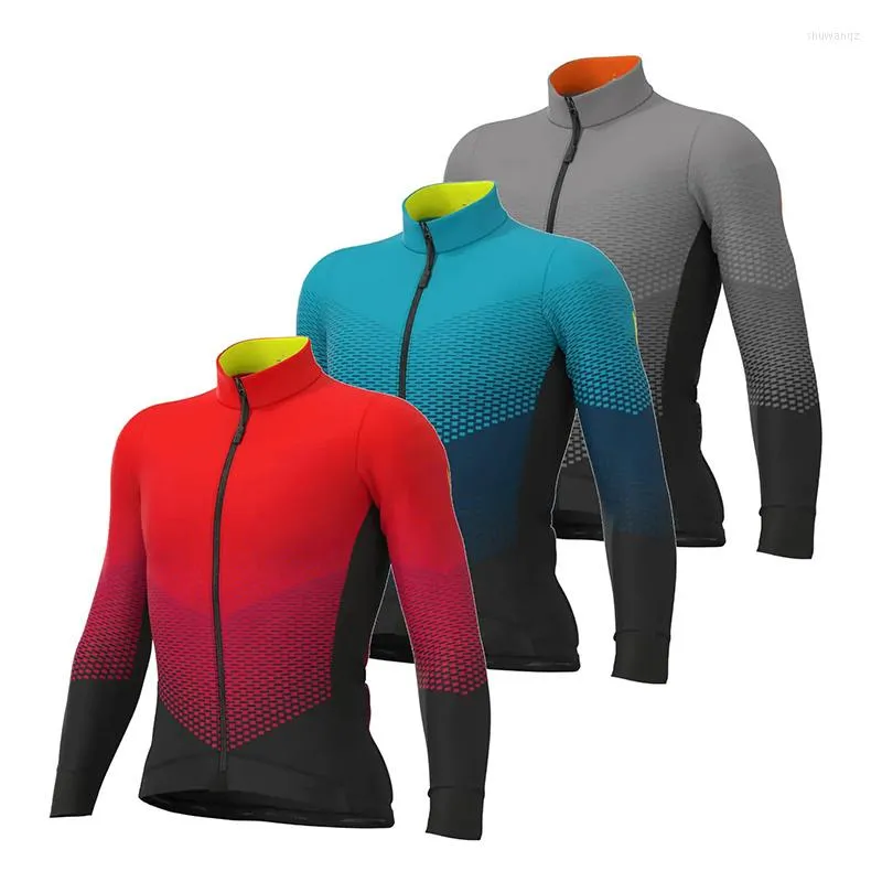 Jackets de corrida Winter Mens Pro Cycling Jersey Top Mountian Bicycle Roupos Camisa de roupas de bicicleta esportiva