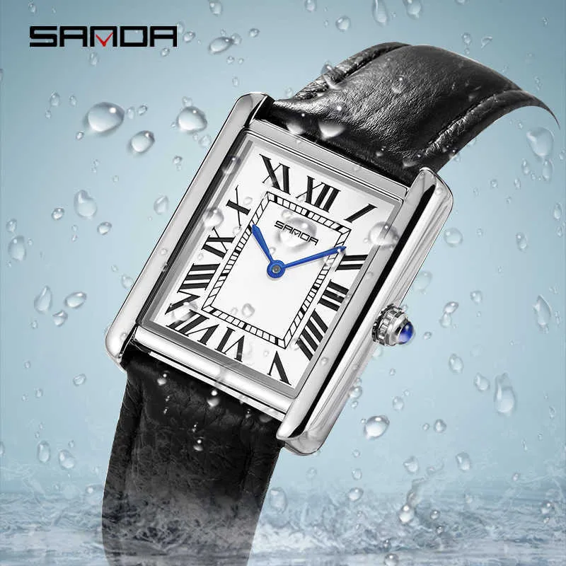 Luxury Butterfly Button Rectangular Mechanical Watch For Men And