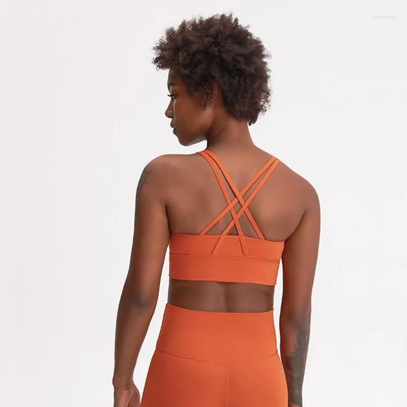 Наряд йоги Teed Women Sports Bras Cross Beauty Back The Back With Learsbear Top Top Tie-Dye Print