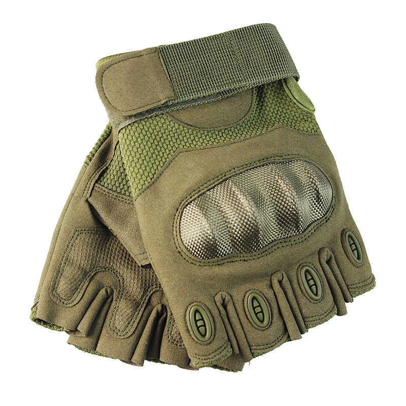 Radfahren Handschuhe Half Finger Männer Outdoor Militärische Taktische Sport Schießen Jagd Airsoft Motorrad L221024