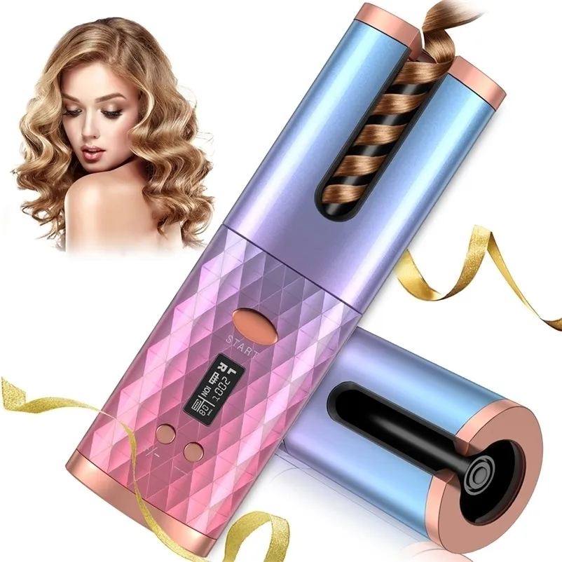 Щипцы для завивки Lofamy SL-886 Wireless Auto For Professional Hair Curler USB Аккумуляторная вращающаяся завивка Инструменты для укладки 221024