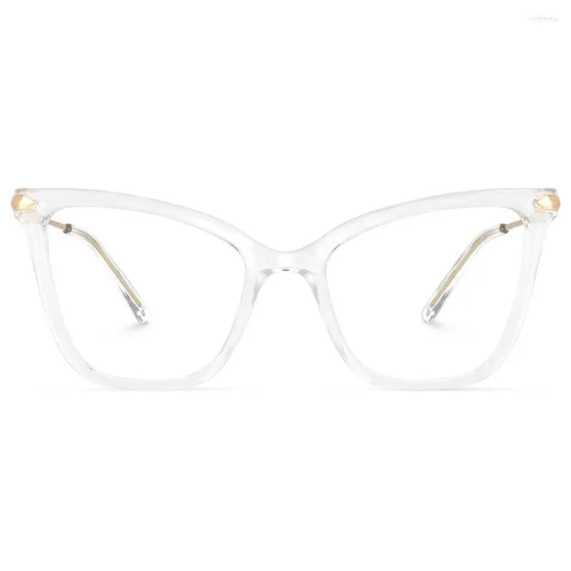 Montature per occhiali da sole Zeelool Montatura per occhiali da vista a farfalla oversize da donna con lenti trasparenti Hilary FX0206