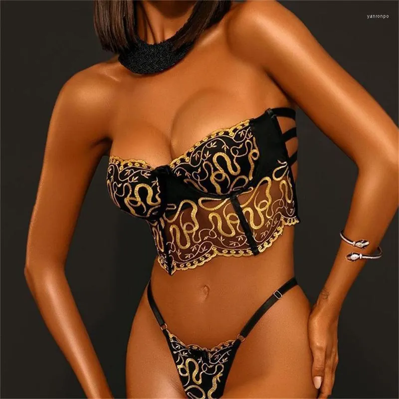 Bustini Corsetti Abbigliamento da donna Fondo Sottile Interno Anti-usura Senza spalline Reggiseno con ricami sul retro Abito intimo Bustier