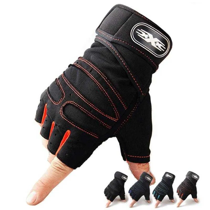 Cycling Gloves Fignerss Anti-slip Men Women Half Finger Breathab Sports Weightlifting Gym Bike Bicyc L221024