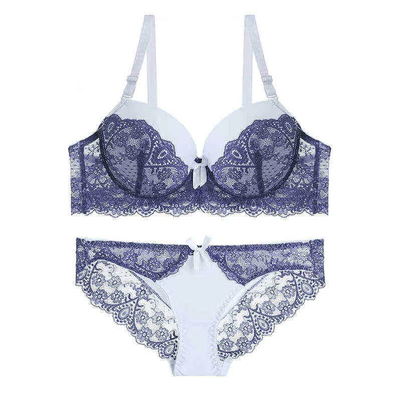 Bras Sets New Sexy Female Lingerie Lace Bra Sets for Womens Underwear Bra and Panty Set Ladies Underwear Push Up Lingerie Underwire Sets T220907