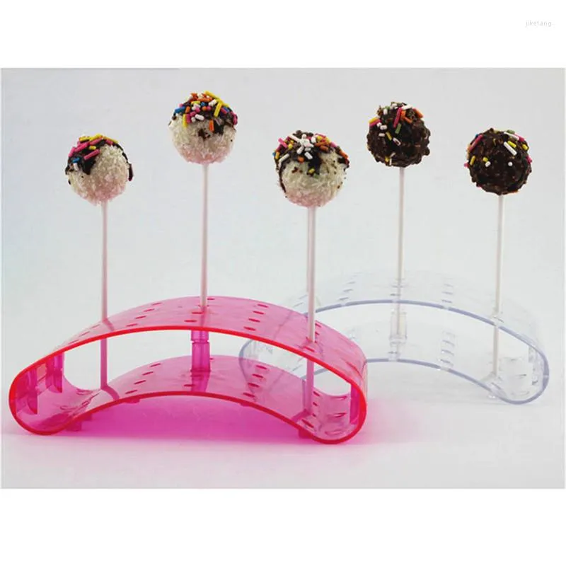 Bakeware Tools 20 Holes Cake Lollipop Stand Display Holder Bases Shelf DIY Baking U Shaped Shelves