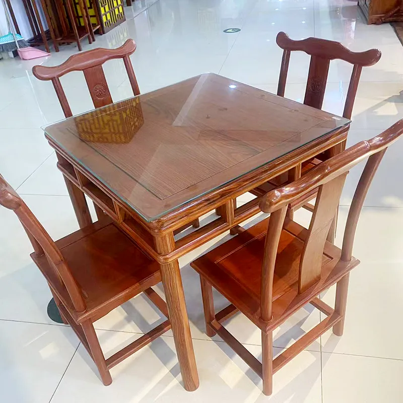 Familie Esszimmer Möbel Massivholz kleiner quadratischer Tisch