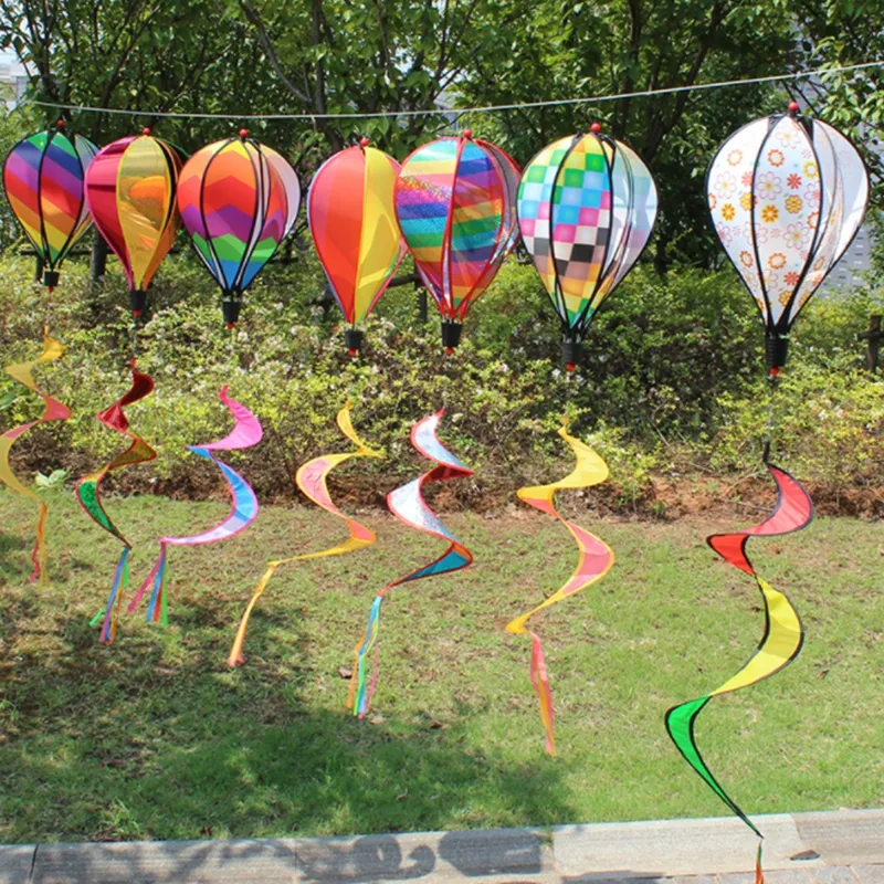 Festival Decorazioni per feste Mulino a vento con mongolfiera arcobaleno Scuola materna decorata con lanterne a mulino a vento LK329 per interni ed esterni