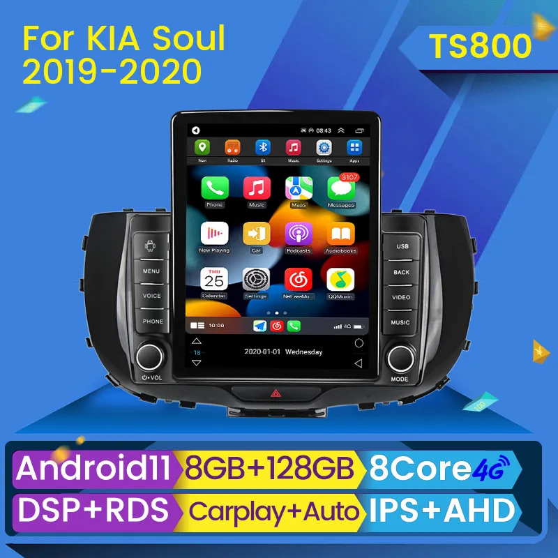 CAR DVD stereo odtwarzacz Kia Soul SK3 2019 2020 Radio Multimedia Nawigacja GPS Android Auto Carplay 2din 2 Din