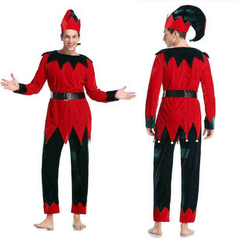 ステージウェアクリスマスアダルト男性カップル衣装クリスマスイブカンパニーアクティビティバーパフォーマンス衣料品T220901