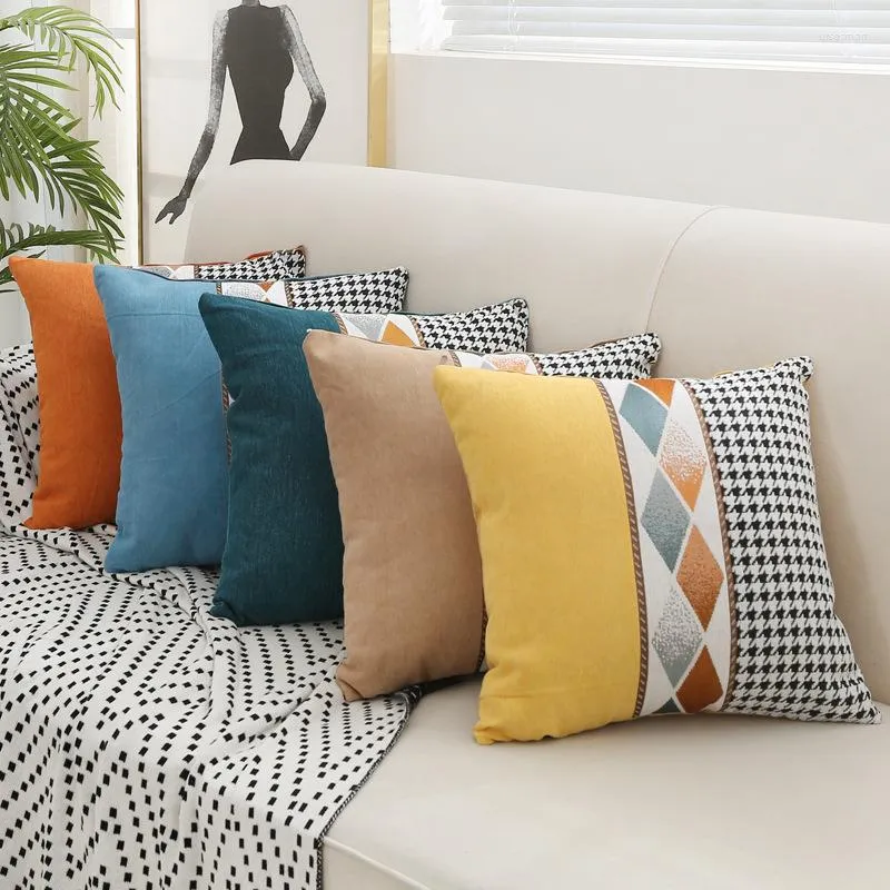 Pillow Geometry Cover Soft Seat Bedroom Fashion Decoration Ready Stock Design Home Decor Sofa Floor Case