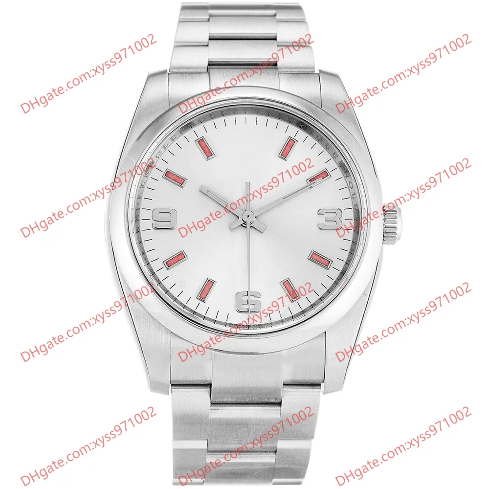 Relógio de alta qualidade de luxo 2813 Relógio masculino automático 114200 36mm Diamante de diamante rosa Sapphire Glass Aço inoxidável Designer de designer de pulso Relógios femininos elegantes