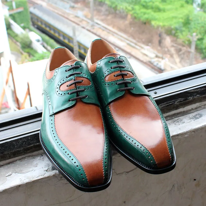 Teal mens dress shoes hot sale