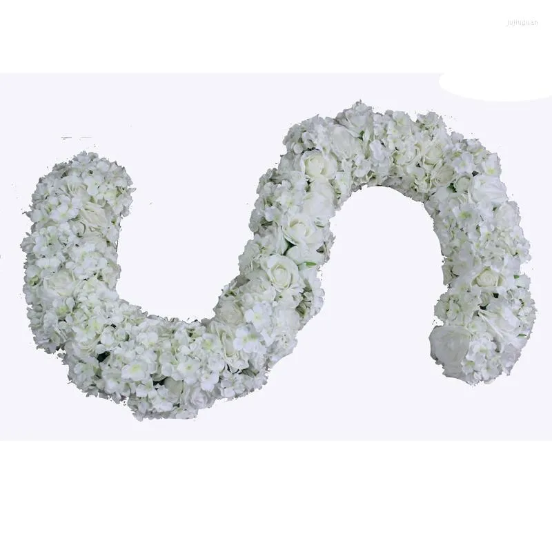 Dekorativa blommor Spr Rose Arch Row 2m/Piece Wedding Decoration Flower Arrangement Bakgrund Bord Centerpiece Flore