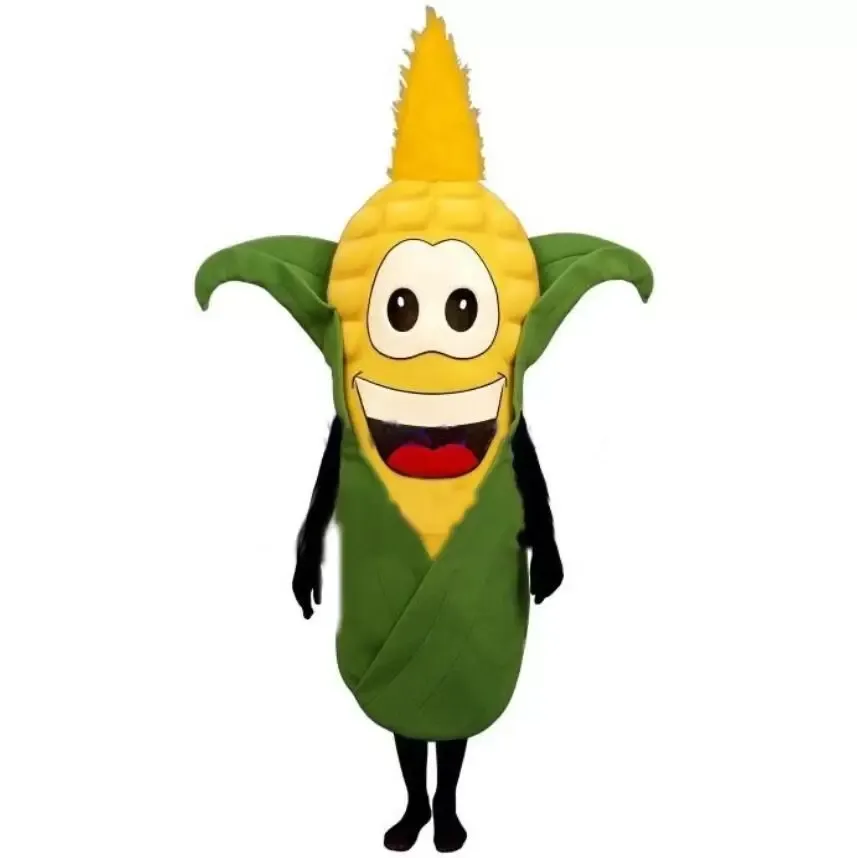 happy corn Mascot Costume Halloween Christmas Cartoon Character Outfits Suit Advertising Leaflets Clothings Carnival Unisex Adults Outfit