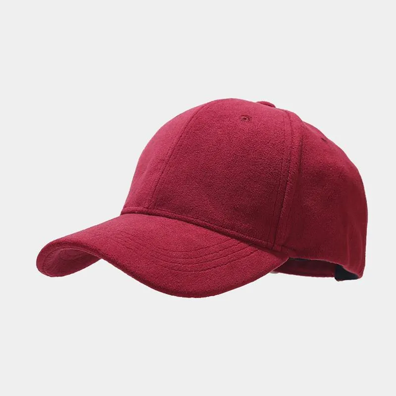 Adjustable Dog Design Low Profile Burgundy Baseball Cap For Men