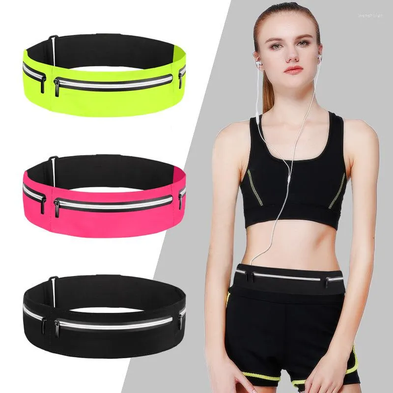 Outdoor Bags Pocket Men's And Women's Fitness Waist Pack Reflective Waterproof Bag Invisible Small Belt