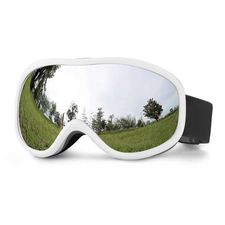 Lunettes de plein air Ski Double couche Anti-buée Grand champ de vision Protection des yeux sphériques Adulte Homme et femme Lunettes de neige d'extérieur Coupe-vent