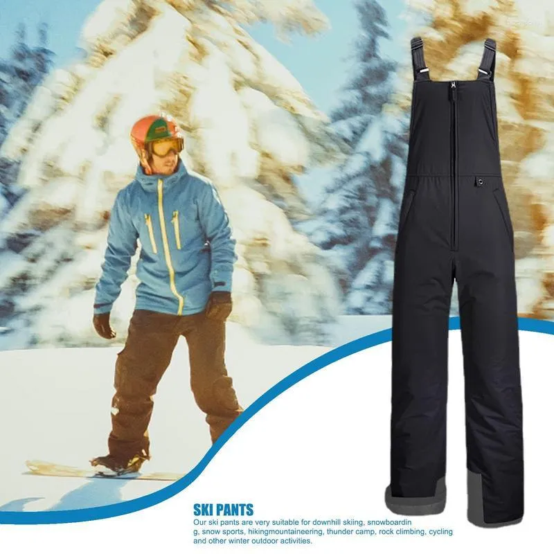 Skiing Pants Snow Full-Length Water Resistant Windproof Winter Warm Trousers Ski Bib Insulated Overalls