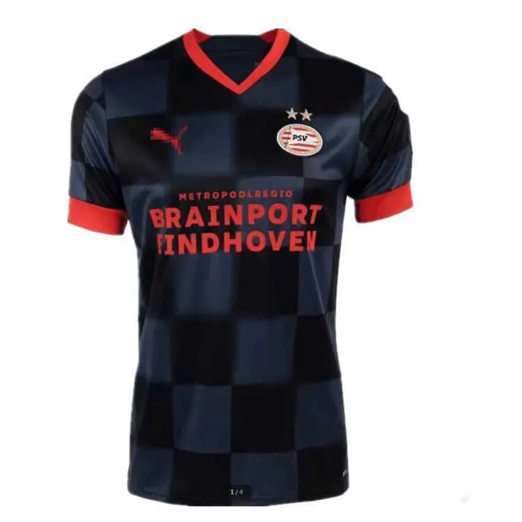 Voetbaljerseys Home Clothing Dutch League Eindhoven weg Jersey Korte mouw voetbaltraining shirt Gakpo Zahavi Team