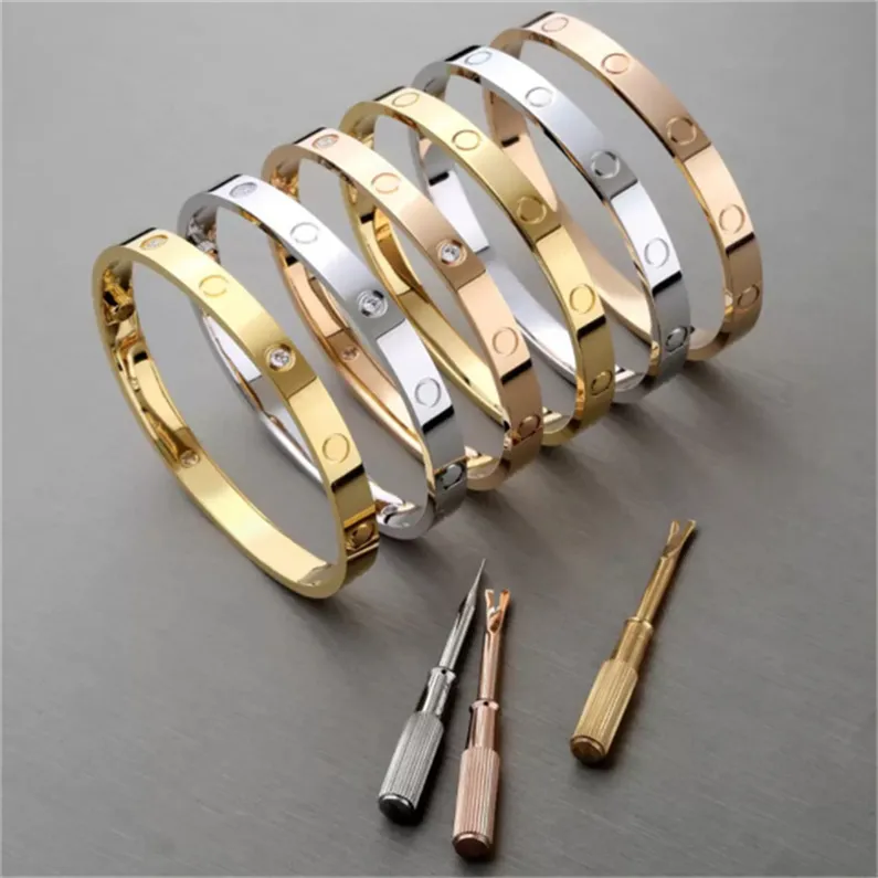 Bracelets de mode Femme Vintage Titanium Steel Manchette Vis Bracelet Pour Femmes Designers De Luxe Tournevis Bracelets Designer Bracelets228d