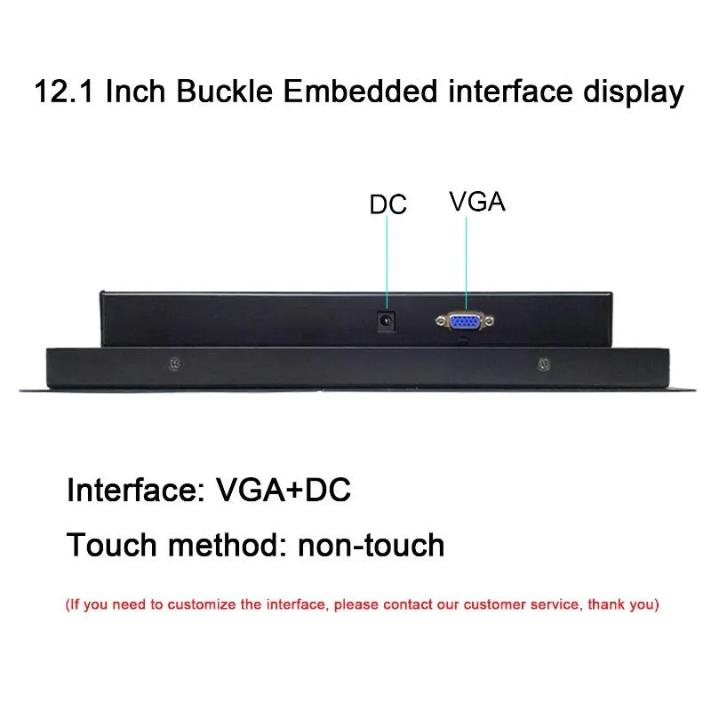 Inch Monitors Lcd Not Touch Screen Display Buckles Mounting Industrial Computer Advertising