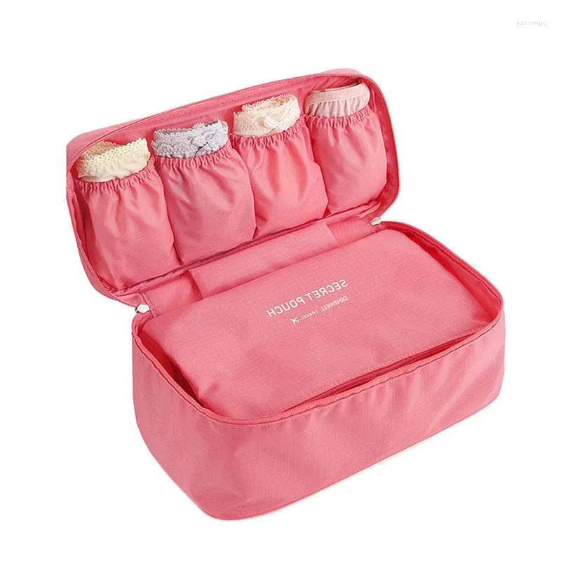 Tiroirs de rangement soutien-gorge sac à sous-vêtements imperméable en Nylon voyage Portable organisateur de maquillage sac à main conteneur cosmétique