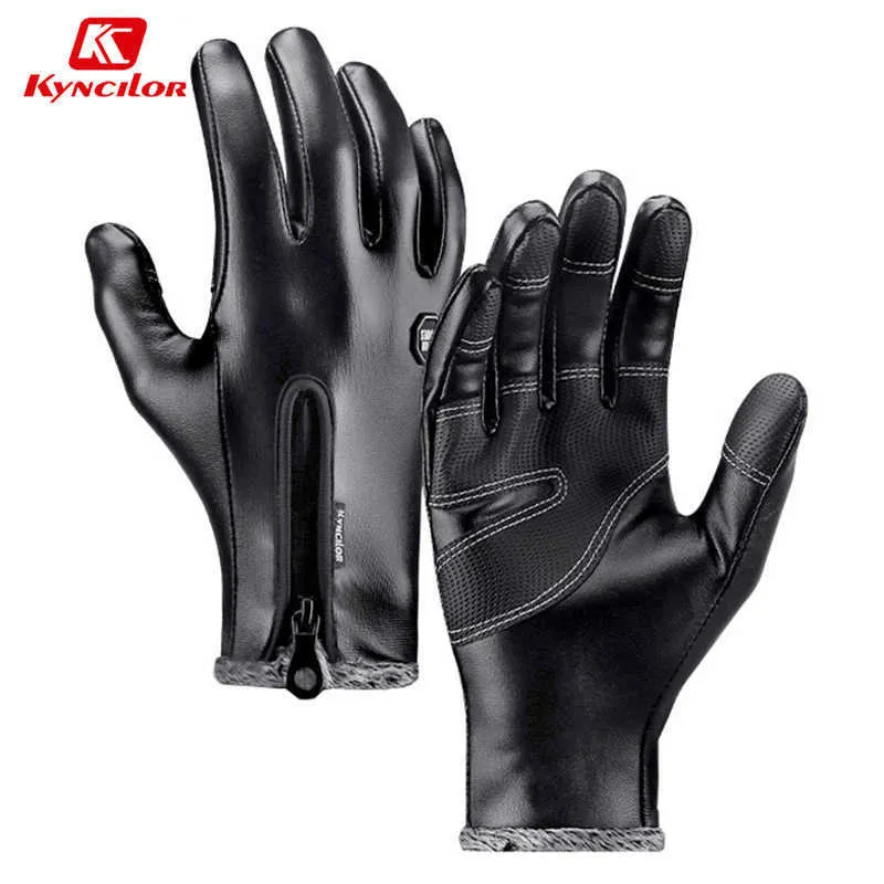 Gants de cyclisme Kyncilor hiver chaud écran tactile coupe-vent vélo hommes tenue de femme résistant moto L221024