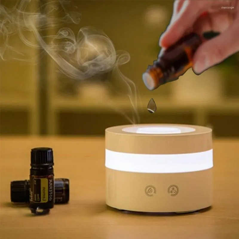 Night Lights Light With Diffuser Electric Air Humidifier Mini Mist Maker Home Room Ultrasonic Aroma Essential Oil