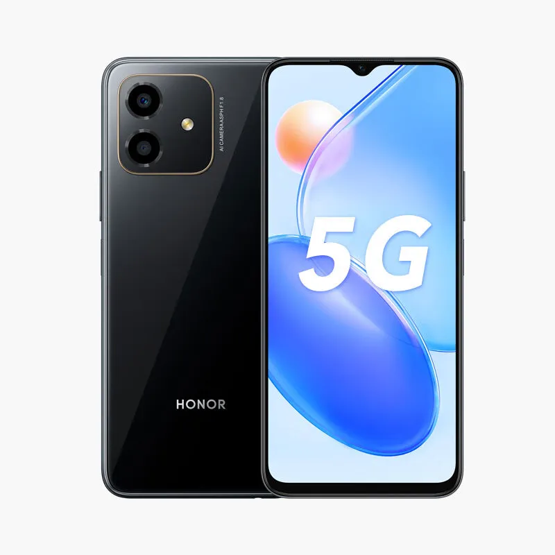 Originele Huawei Honor Play 6C 5G Mobiele telefoon 6GB 8GB RAM 128GB ROM Octa Core Snapdragon 480 Android 6.5 "Big Screen 13.0MP 5000mAh Face ID Fingerprint Smart mobiele telefoon