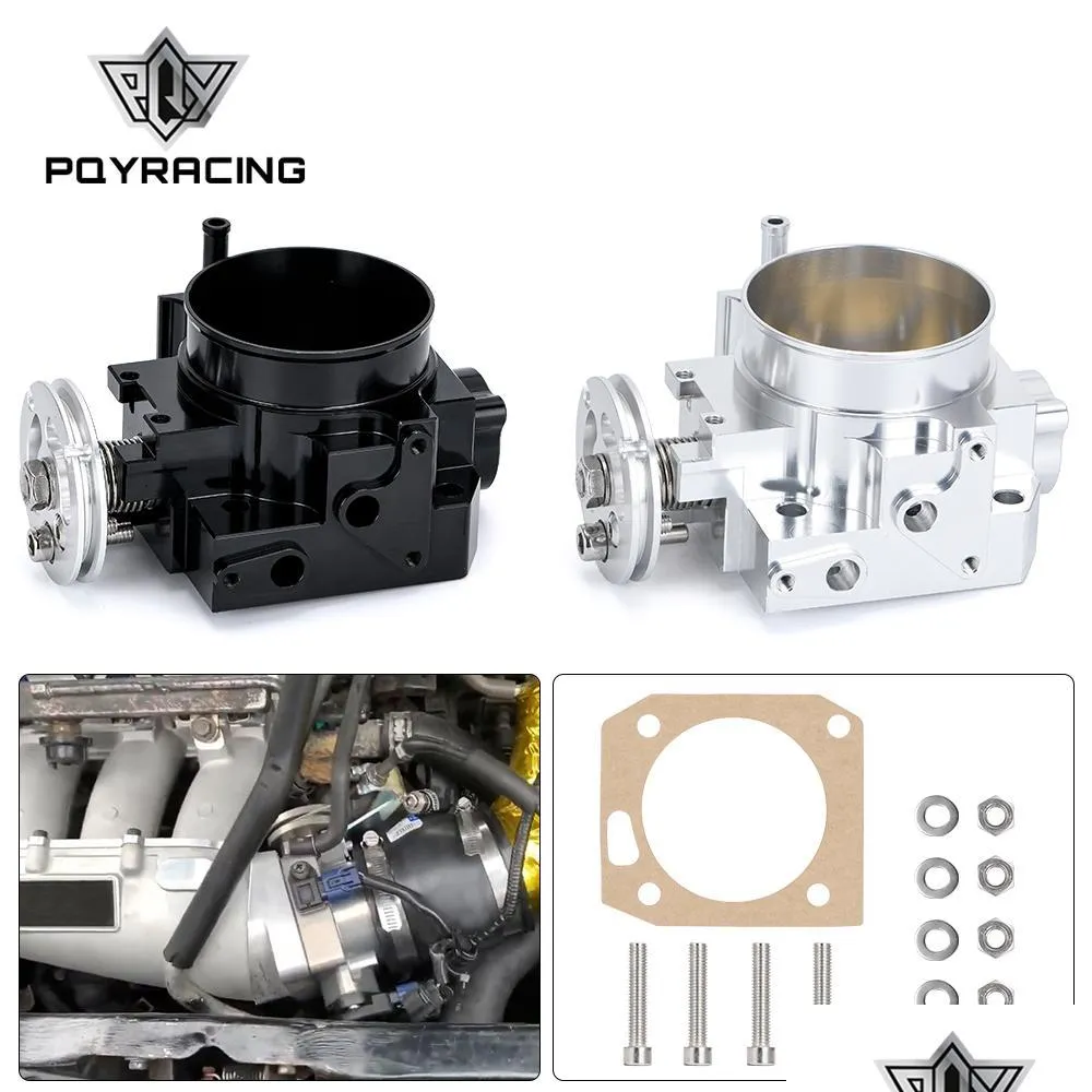 Body przepustnicy PQY - Nowy korpus przepustnicy dla RSX DC5 Civic Si Ep3 K20a 70mm CNC Wydajność PQY6951 DOSTAWA 2022 Mobile Dhowm