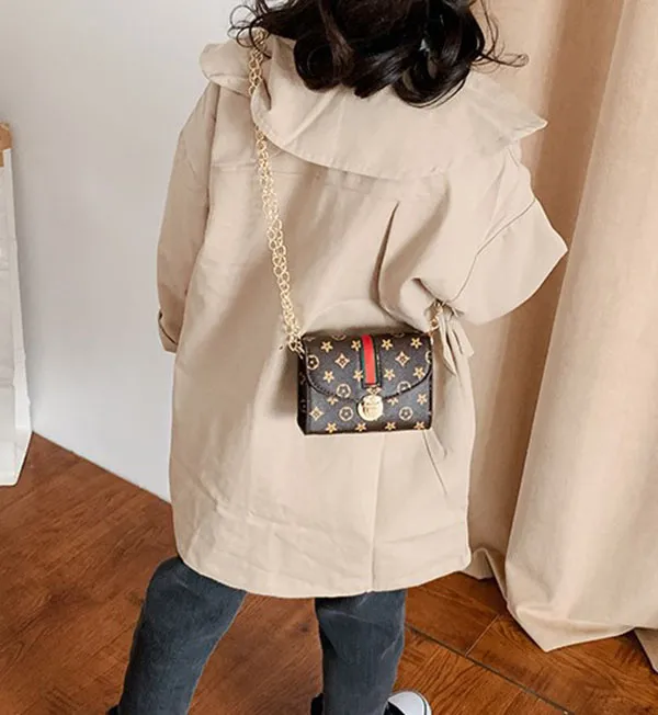 Kids handbags Fashion Designer Flower Mini Square Beautiful Pop Girl Princess Messenger Bags Accessories Purse Wallet Handbag