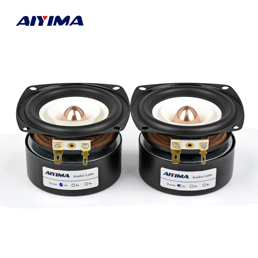 Портативные динамики Aiyima 2pcs 3 -дюймовый аудио 4 8 Ом 15 Вт Полный диапазон Hifi Bass Altavoz Portatil Diy Home Theatre 221022