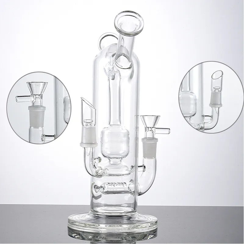 Gols de gola lateral por atacado Splashguard em linha perc design exclusivo percolator dab plata