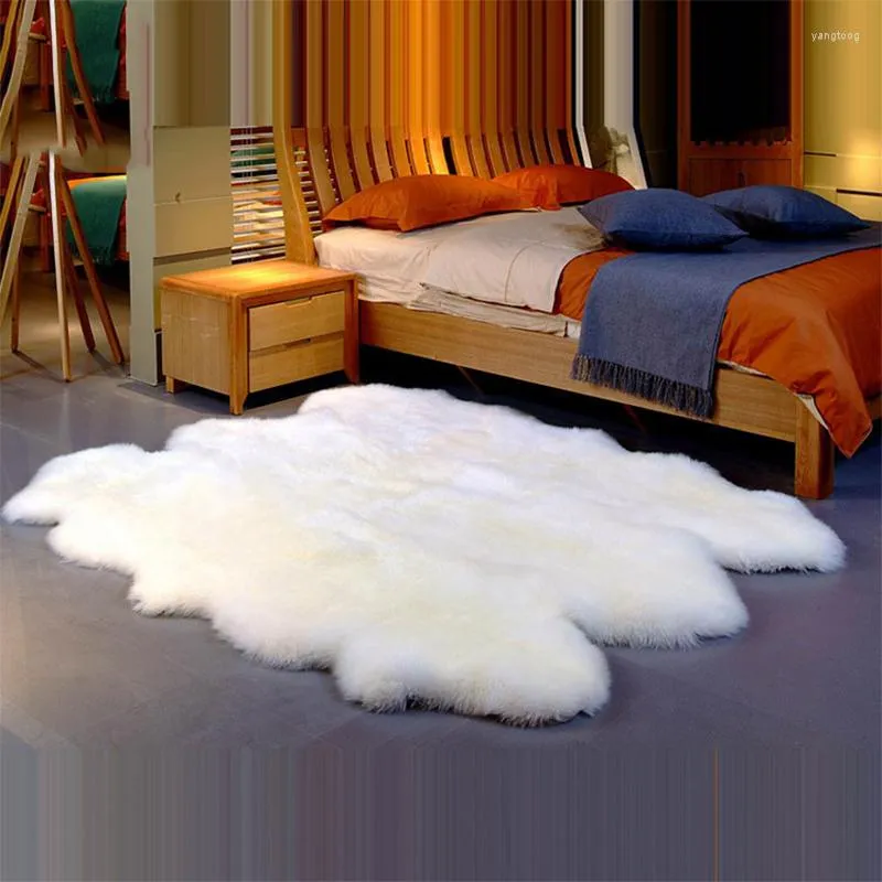 Carpets Natural Soft Zeland Sheepskin Rug Genuine Sheep Fur Carpet For Home Decor Wool Mat Sofa Cover Door