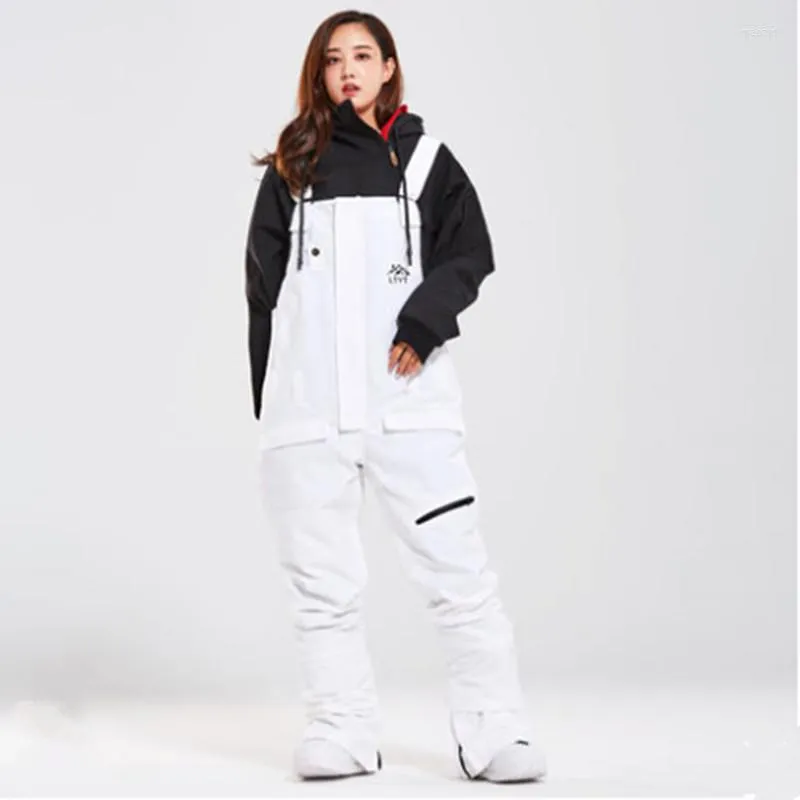 Skifahren Hosen Schneeanzug Strap Wasserdicht Atmungsaktiv Warme Ski Männliche Reine Farbe Hose Im Winter