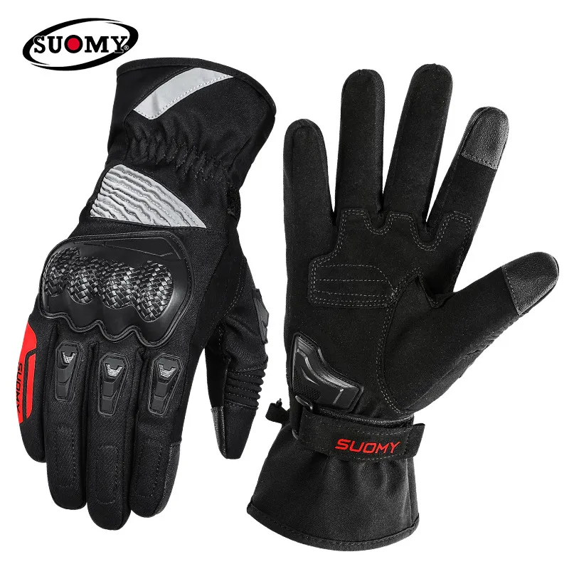 Luvas esportivas motocicleta inverno impermeável ciclismo quente cross-country Anti-Fall Rider Equipment Macho longo