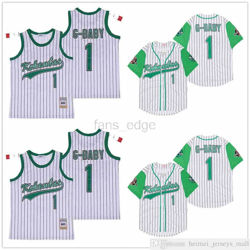 USA映画Kekambas Sewn Baseball 1 Jarius G-Baby Evans Embroidery Sports Shirts Jersey
