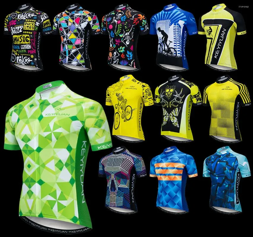 Racing Jackets Keyiyuan Summer Short Sleeve Cykelkl￤der